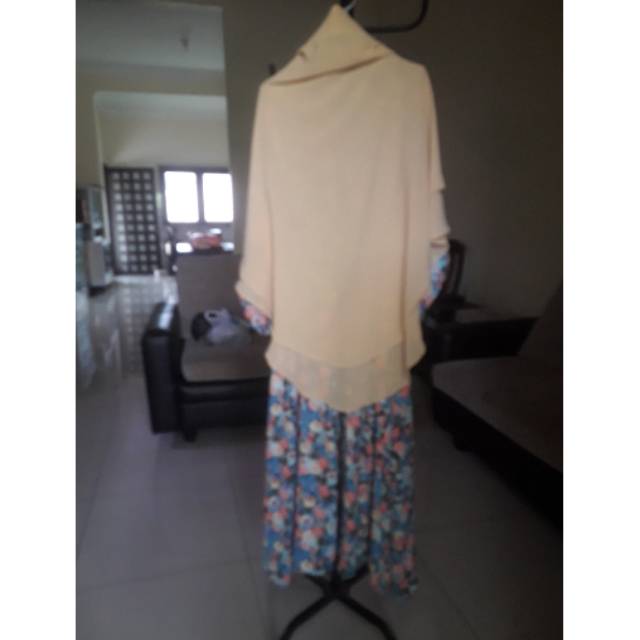 Preloved set dress gamis  syari busui friendly bukan dba dress by airin zizara amima alila angelina