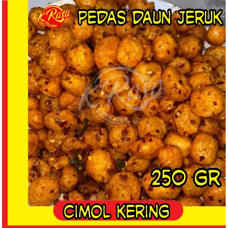 

cimol kering 250 gr pedas daun jeruk super kruik gurih pedas renyah kriuk best seller
