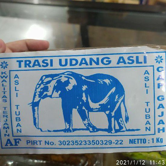 

Terasi Cap Gajah Kemasan 1kg