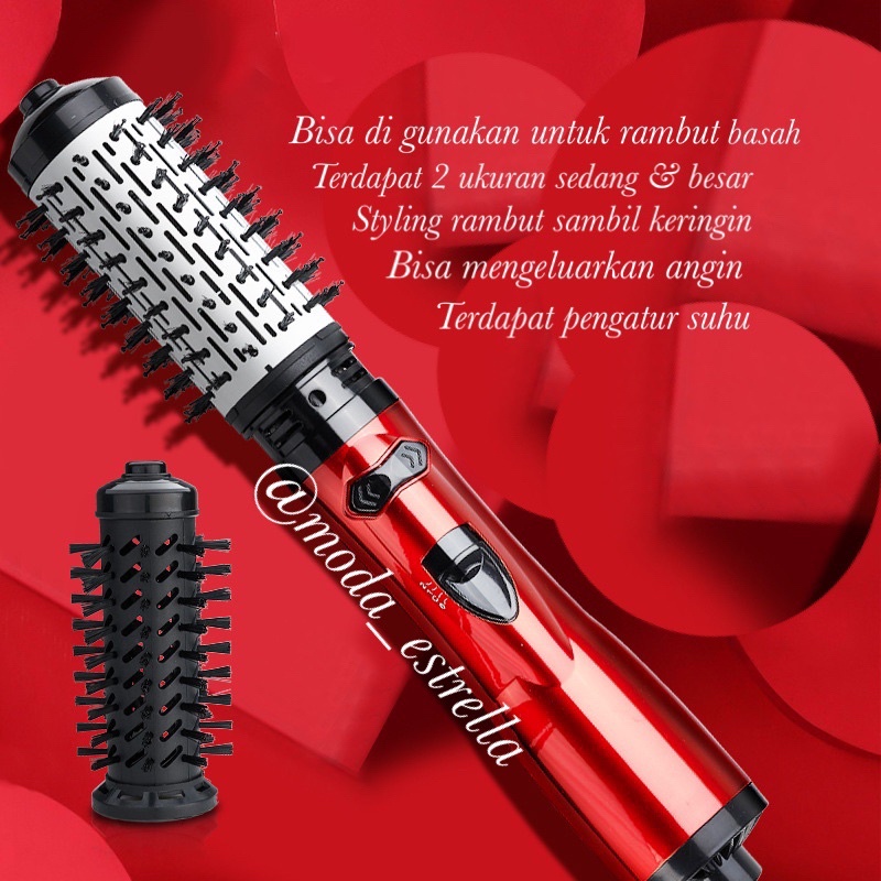 CATOK MERK MXNA HAIRDRY HOT BLOW STYLER / CATOK AUTOMATIC CURL ROTATE / CATOK SISIR IRON STYLER / CATOK HAIRDRYER OTOMATIS GEMEI 2IN1 / AUTO ROTATE / CATOK BRUSH IRON CURLY / CATOK BLOWER AUTO  / Glamfinity Air Brush (Blow Dryer) / GEMEI Auto 2 brush