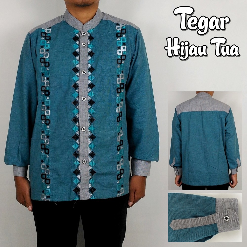  Baju Koko Pria Tegar 4 Pilihan warna Shopee Indonesia