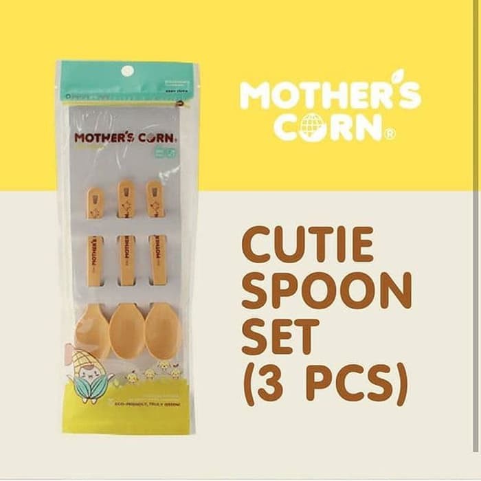 Mother's Corn Cutie Spoon Set Mothers Corn Sendok Bayi BPA Free