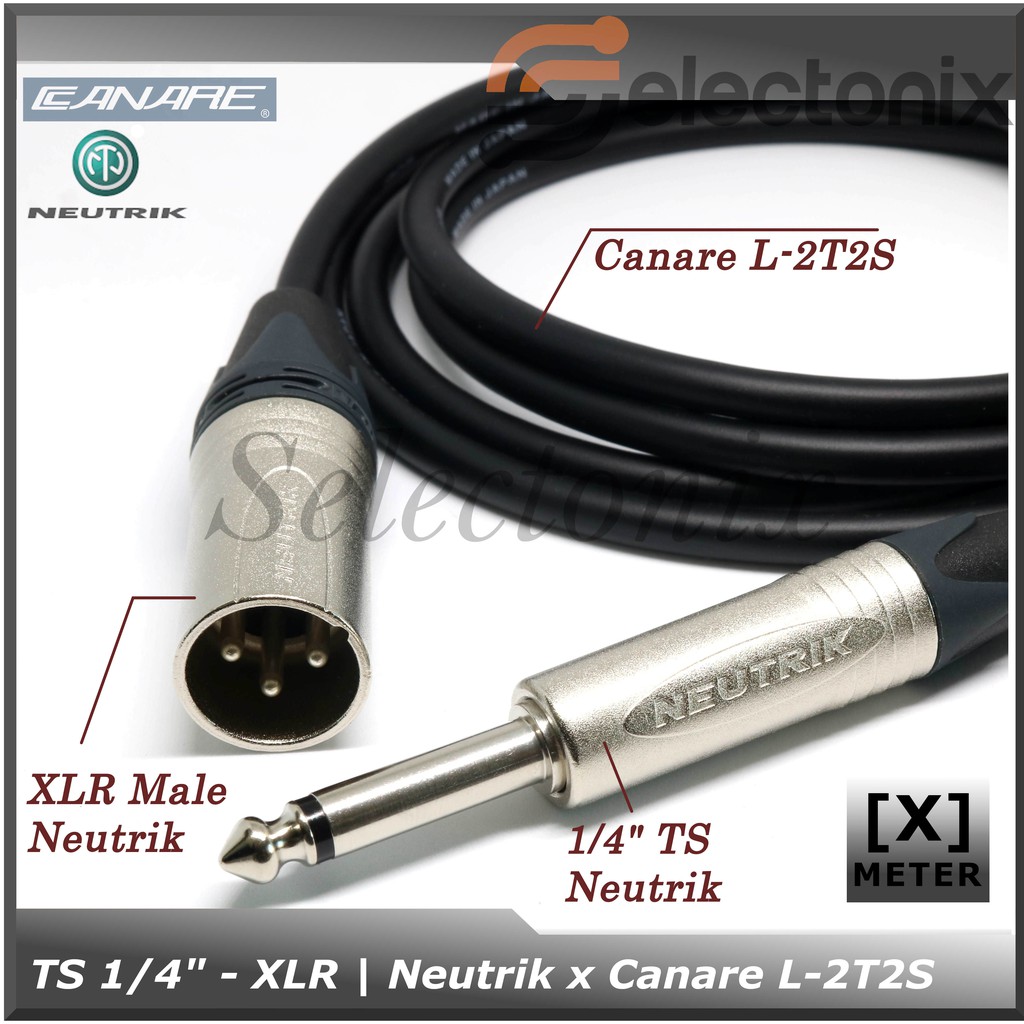 [Request] Kabel Mic 1/4 TS - XLR | Canare x Neutrik