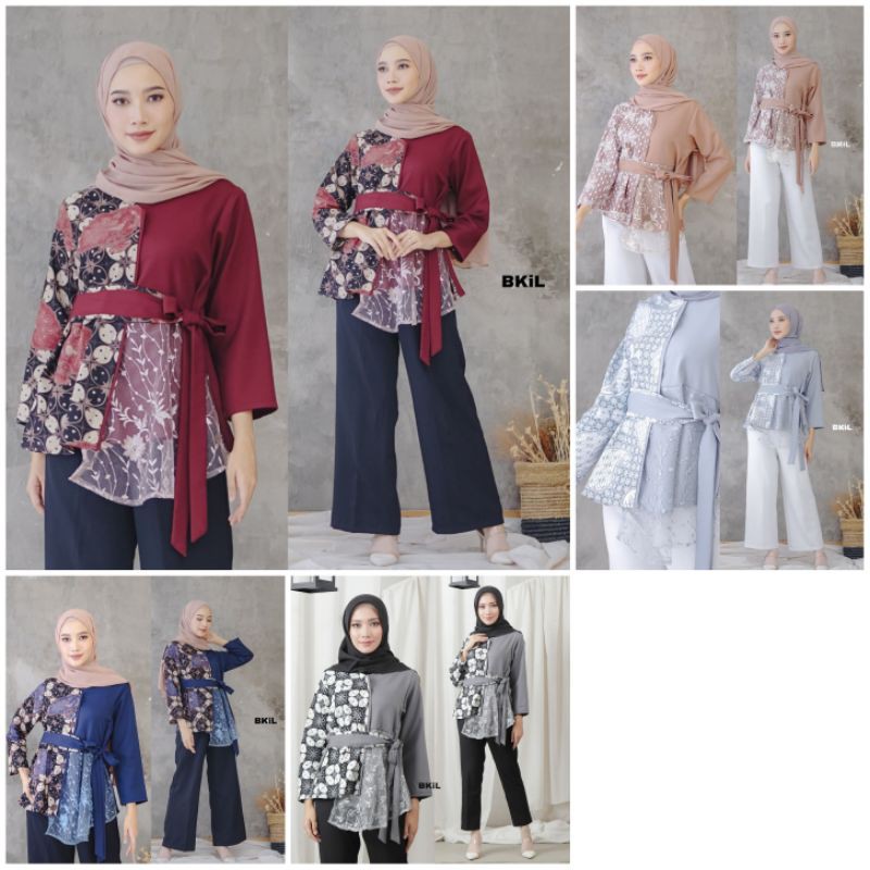 Jual Baju Batik Wanita M L Xl Xxl Seragaman Kantor Fashion Batik Shopee Indonesia