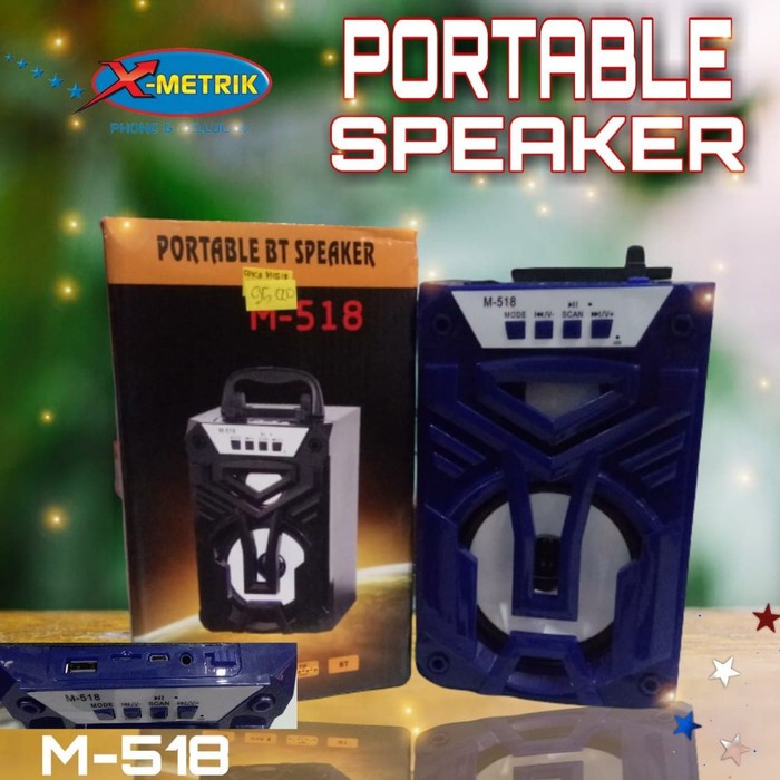 SPEAKER PORTABLE BLUETOOTH M-518