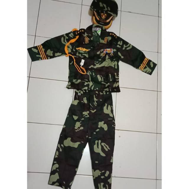 Baju propesi TNI anak tk