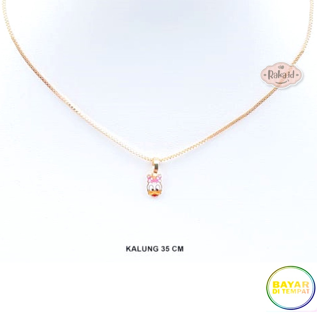 RAKA Acc - Kalung Anak Daisy Duck Xuping Perhiasan Cantik Anak Lapis Emas 18k 467