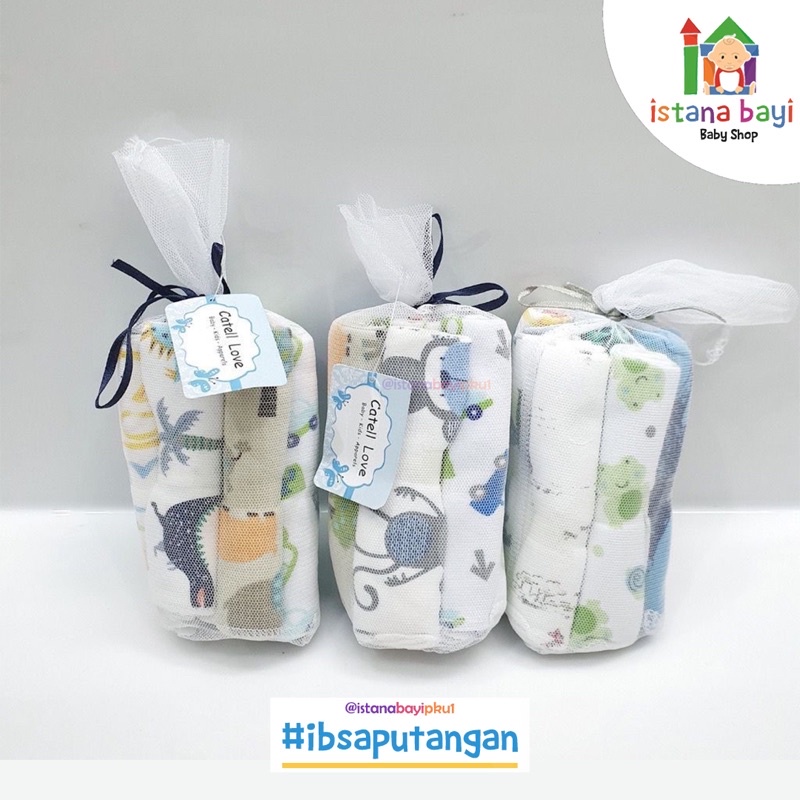 Catell Love Sapu Tangan 8in1 Boy &amp; Girl  / WASH CLOTH / SAPUTANGAN / WASHCLOTH