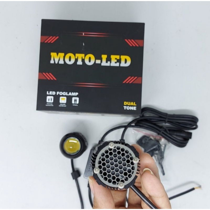 Lampu tembak D2 laser mini motoled premium