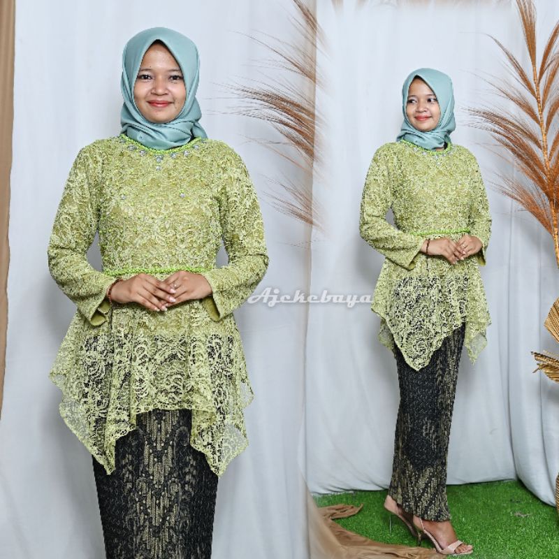 Kebaya/Kebaya Mewah /Gomes Payet/Kebaya Modern/Setelan Kebaya Brokat/Kebaya Couple/ Kebaya Kondagan/Kebaya Wisuda