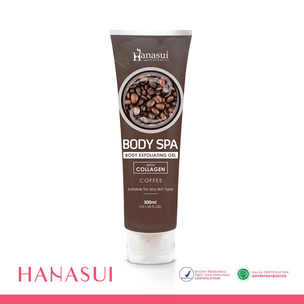 HANASUI BODY SPA EXFOLIATING GEL WITH COLLAGEN BPOM