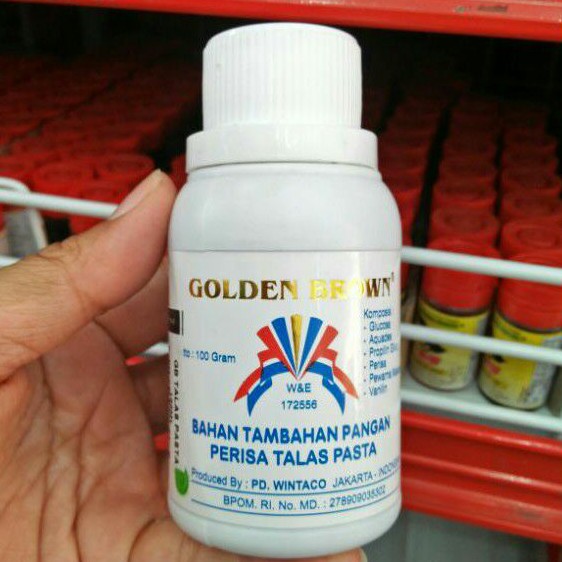 

Halal !! Golden Brown 100 gr Pasta Perisa Makanan/Pewarna/Perasa/Butter Cream/Cake/Sirup/Ice Cream