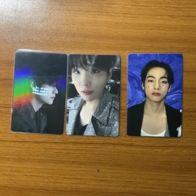 BTS Official Photocard (BACA DESKRIPSI) suga route taehyung clue holo mots