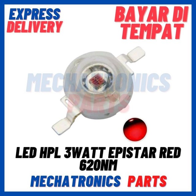 [DSP-9327] LED HPL 3WATT EPISTAR RED 620nm