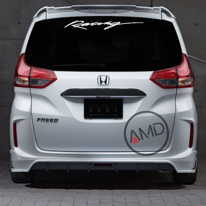 Stiker kaca depan sticker mobil stiker belakang mobil RACING SPORT