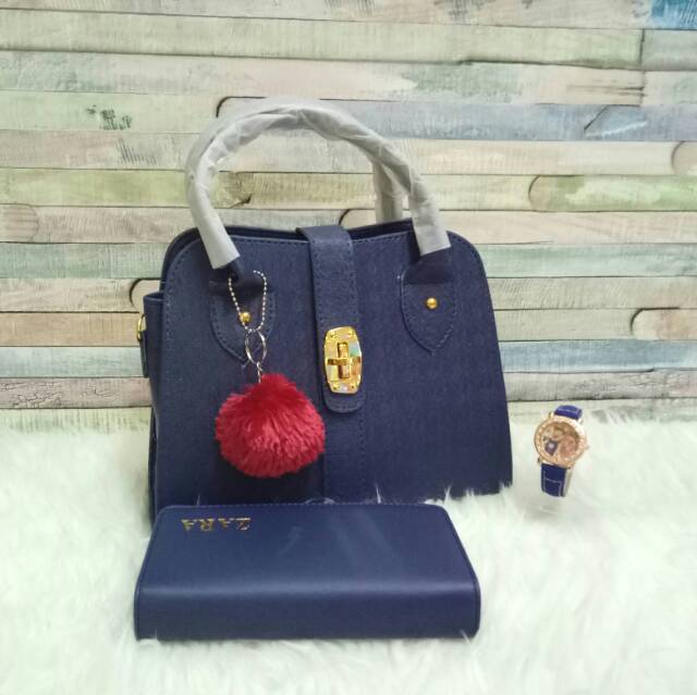 Tas paket 3in1 pompom