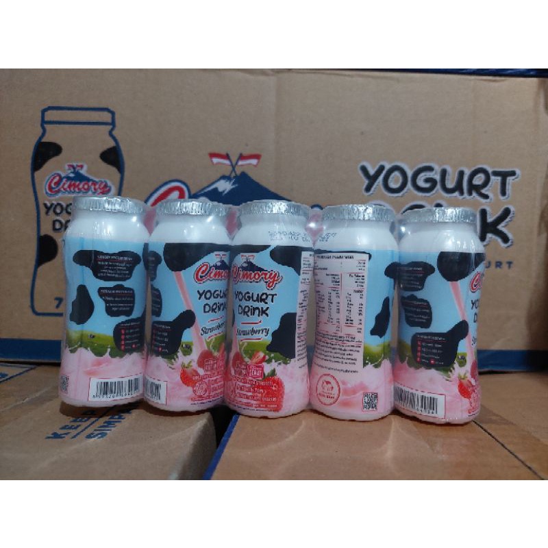 Cimory Yogurt Drink Strawberry 70ML isi 5 botol cimori stroberi 70 ML