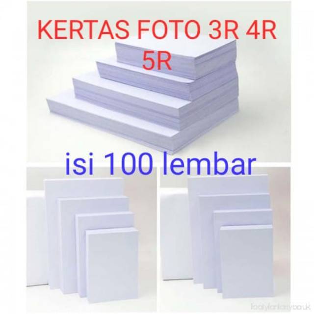 Profesional Photo Paper / Kertas Foto ukuran 3R 4R 5R