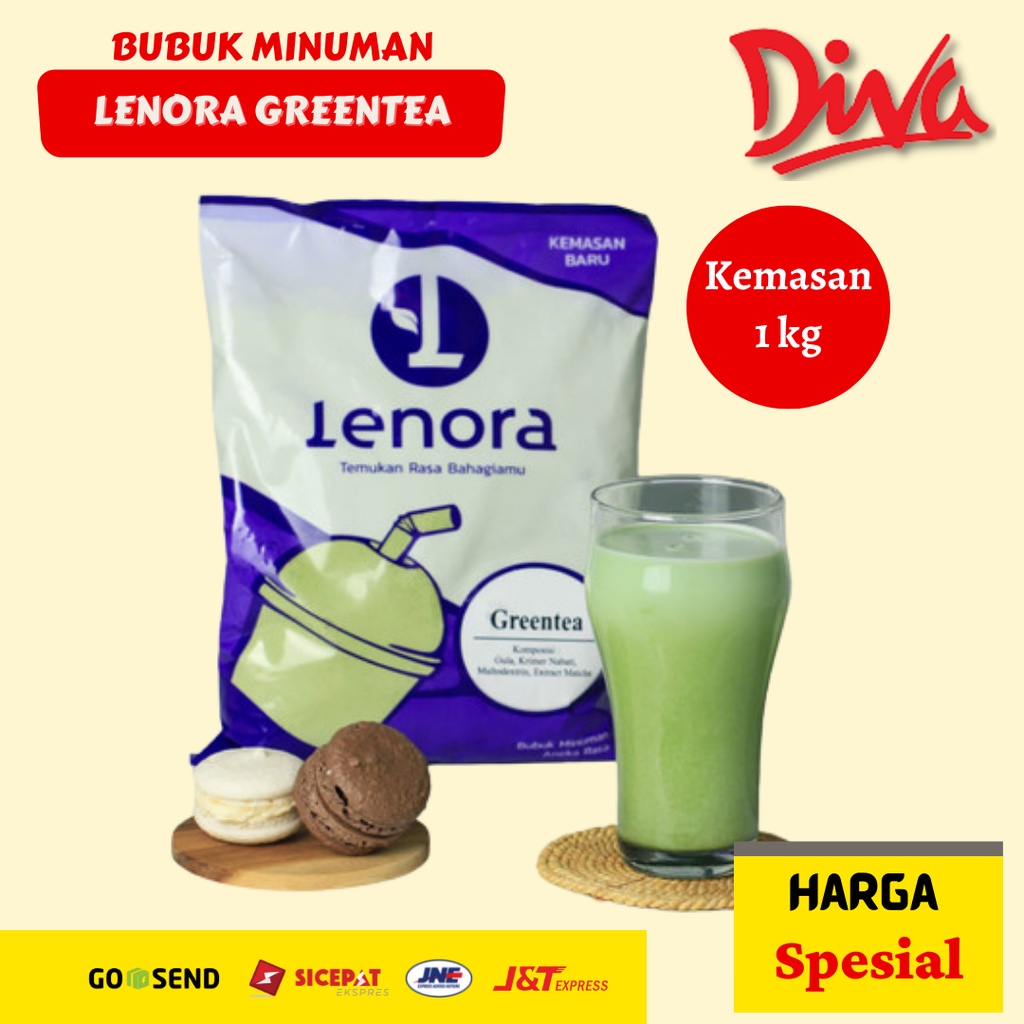 

[1kg] Bubuk Minuman Greentea Lenora / Boba Drink