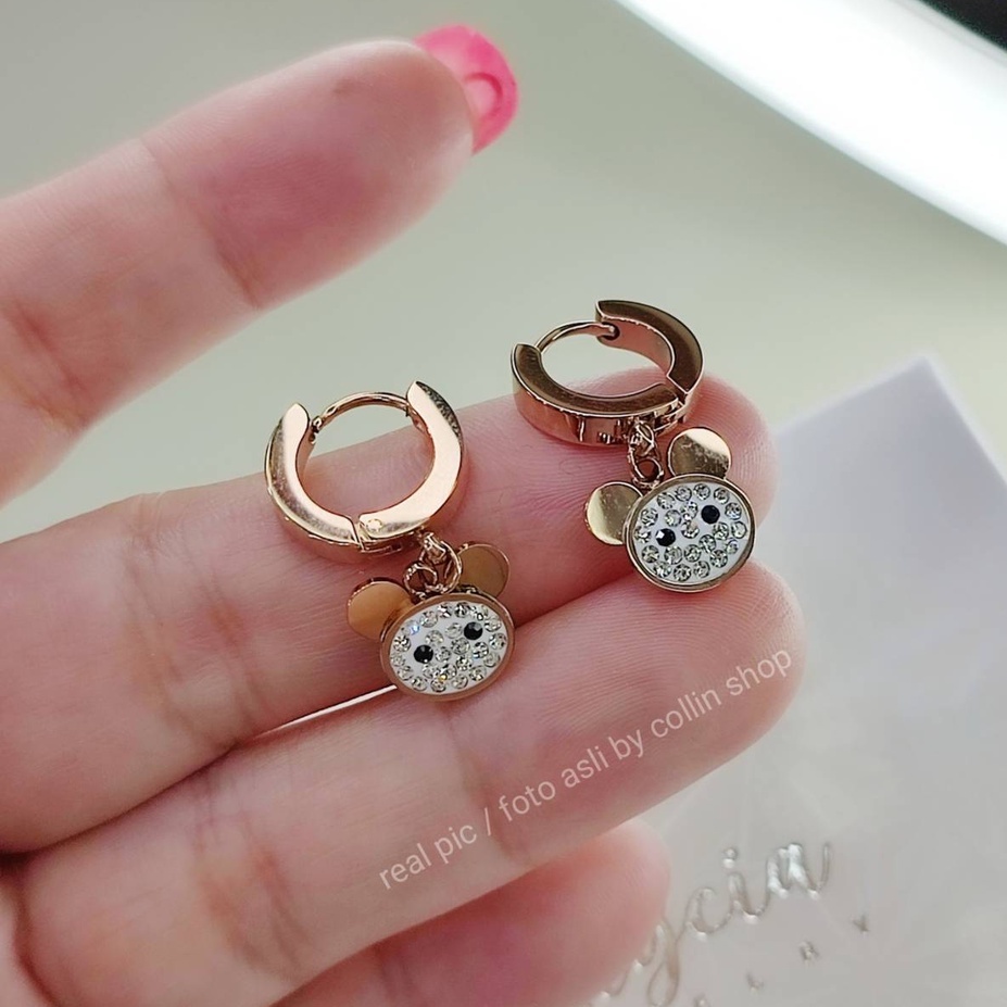 Anting anak miki titanium anti karat