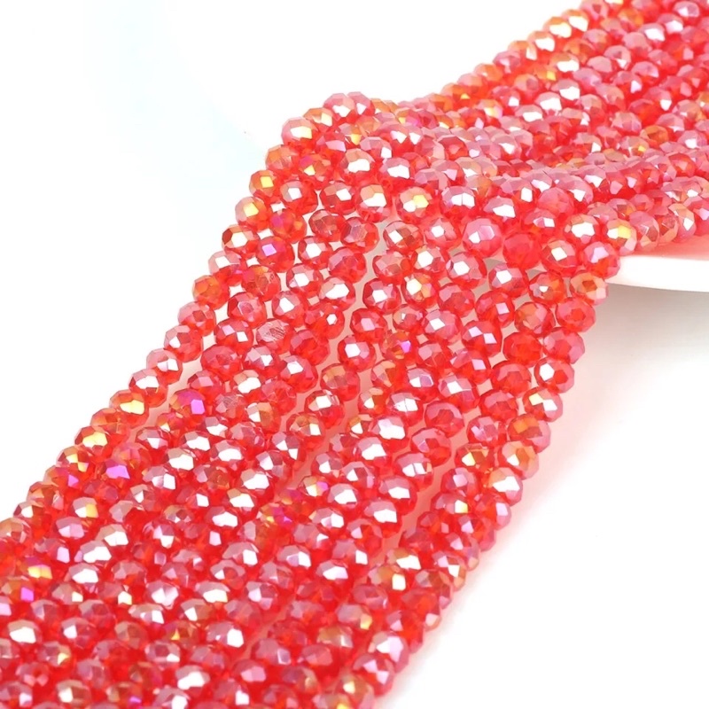 KRISTAL CEKO PART 1 6mm Crystal Manik Bahan Gelang Kalung Bros Tali kristal tasbih swarovski bling blink