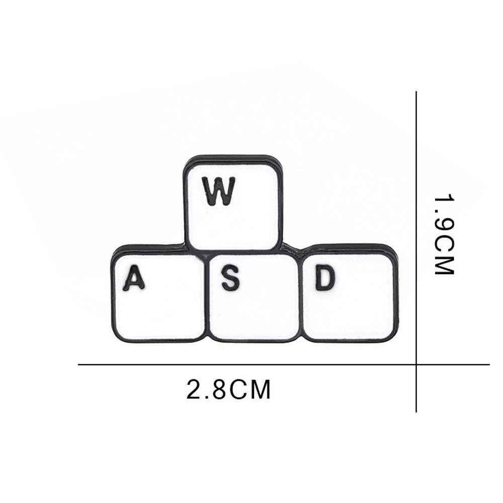 Mxbeauty Bros Keyboard Minimalis Kartun Perhiasan Aksesoris Kerah Bros Keyboard Komputer Pin Kerah Pin Lencana Pin Enamel