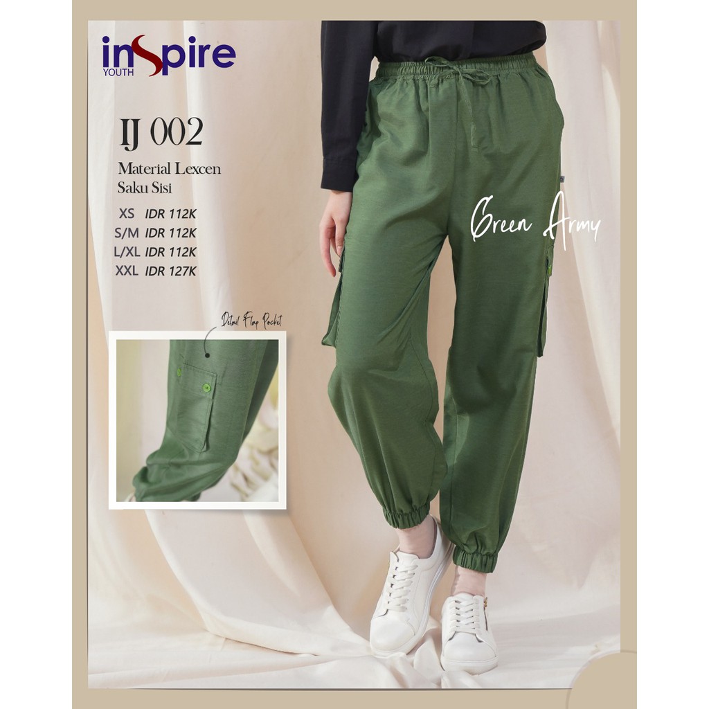 Inspire IJ 02 Celana Jogger Bawahan Wanita Celana Panjang Polos Jogger Wanita