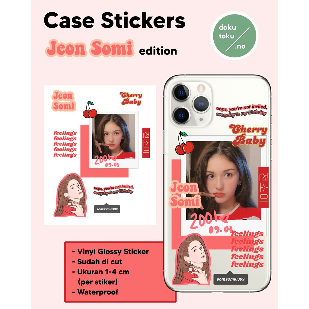 

STICKER CASE KPOP JEON SOMI WATERPROOF