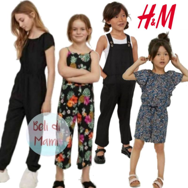 Jumpsuit Overall Anak Perempuan. Size 2, 4 tahun. H** HM