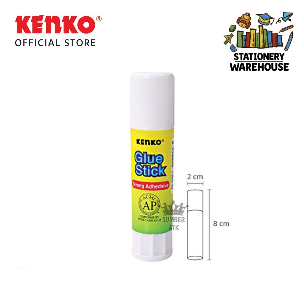 

LEM Kertas GLUE STICK KENKO 8 Gram ( Kecil ) GLUE STICK/LEM BATANG