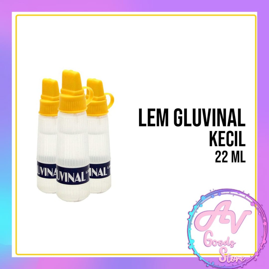 

lem kertas / lem cair / 1Pcs Lem GLUVINAL KECIL / 1PCS LEM GLUVINAL MINI