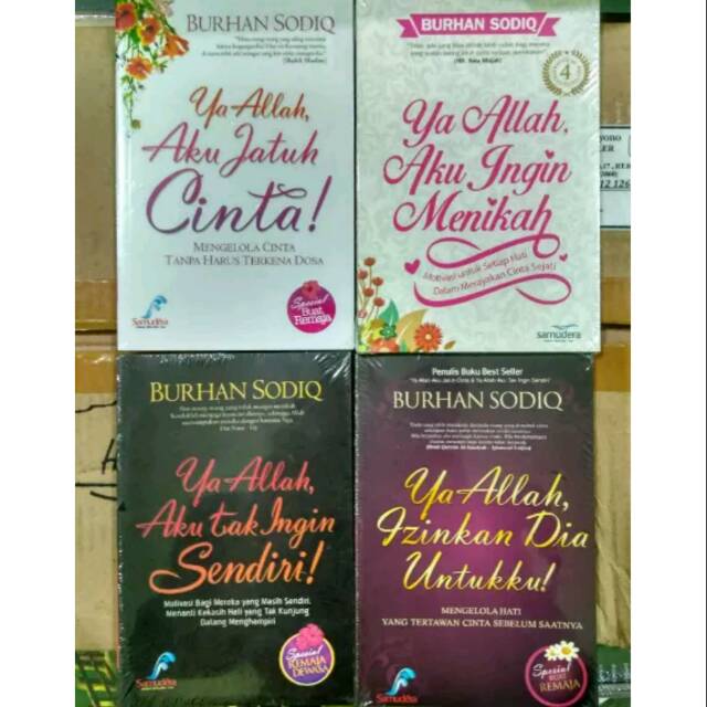 Paket BukuYa Allah Aku Jatuh Cinta, Aku Ingin Menikah, Aku Tak Ingin Sendiri & Izinkan Dia Untukku