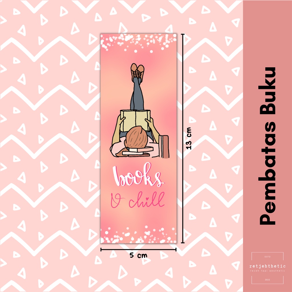 

Bookmark: Books & Chill | Pembatas Buku Premium Waterproof Aesthetic