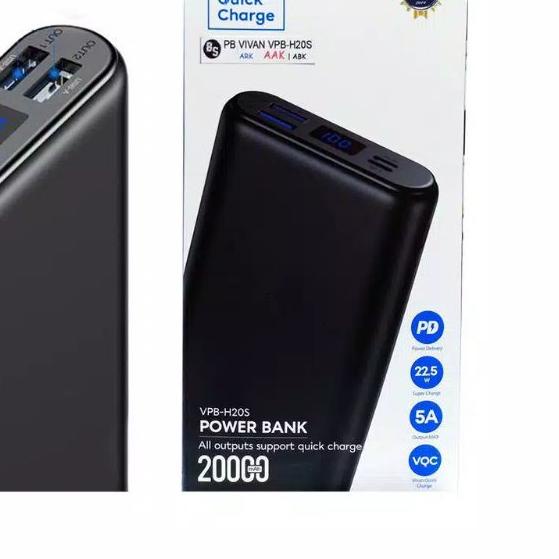♖ Power Bank Vivan 20000 mAh Garansi Resmi ✱
