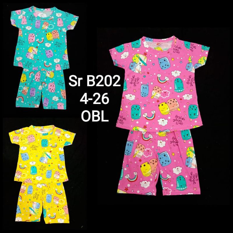 SET ANAK PEREMPUAN BOBA RAINBOW RUMI KIDS BAJU ANAK CEWE 1-10 TAHUN