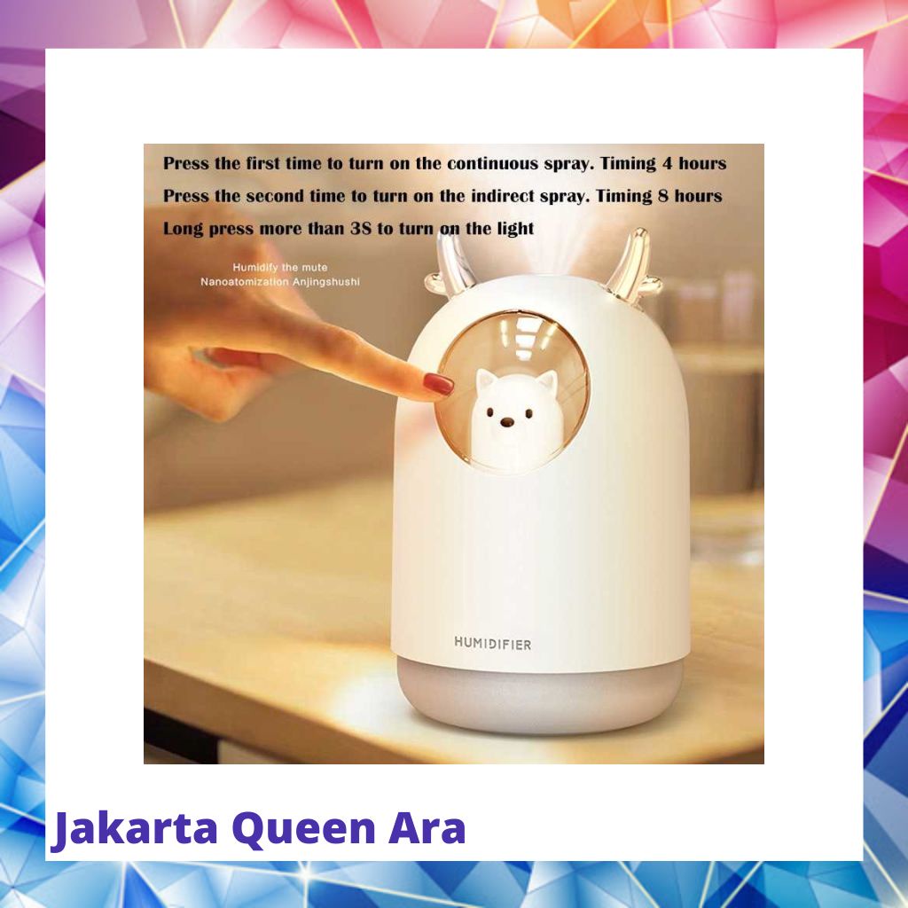 Taffware Air Humidifier Ultrasonic RGB Pet Design 300ml - HUMI M10