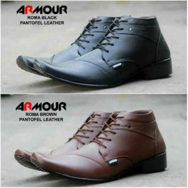 Sepatu Pantofel Kulit Original Armour Roma