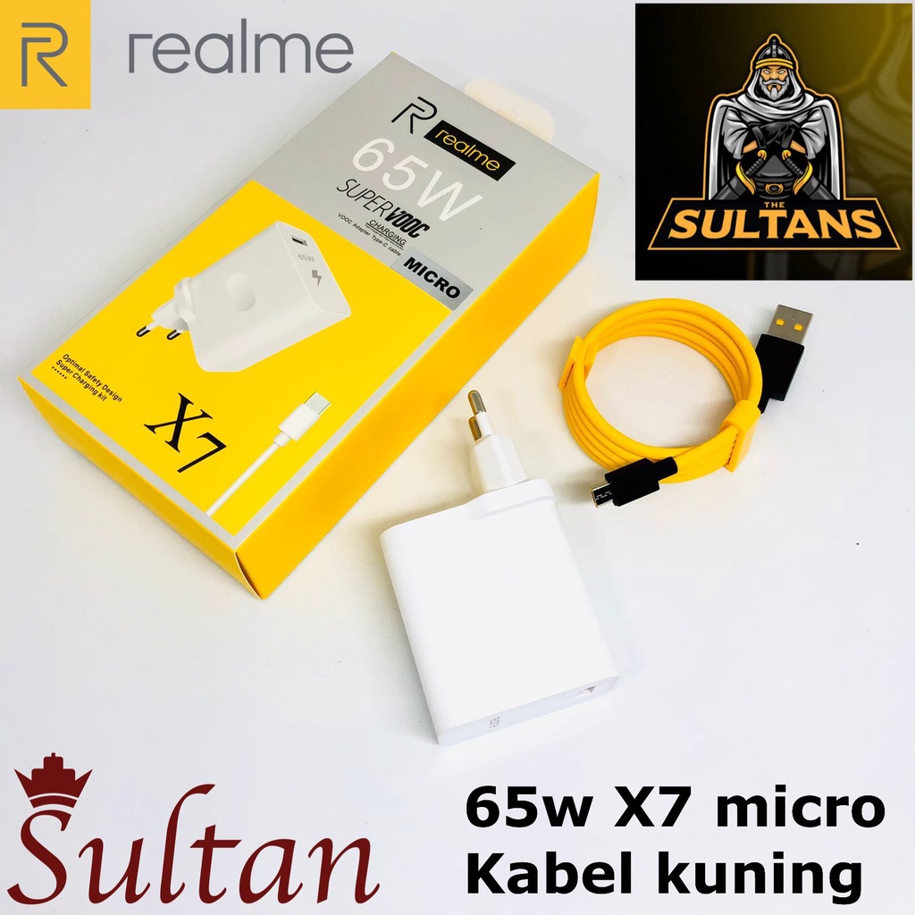 TRAVEL CHARGER ATAU CASAN REALME 8 MICRO-USB / TYPE-C REALME X7 65W ORIGINAL REALME