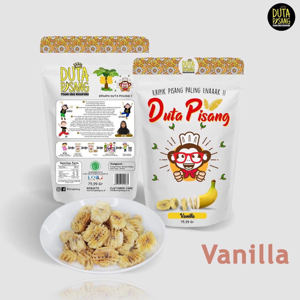 

Duta Pisang - Keripik Pisang Rasa Vanilla - 75gr