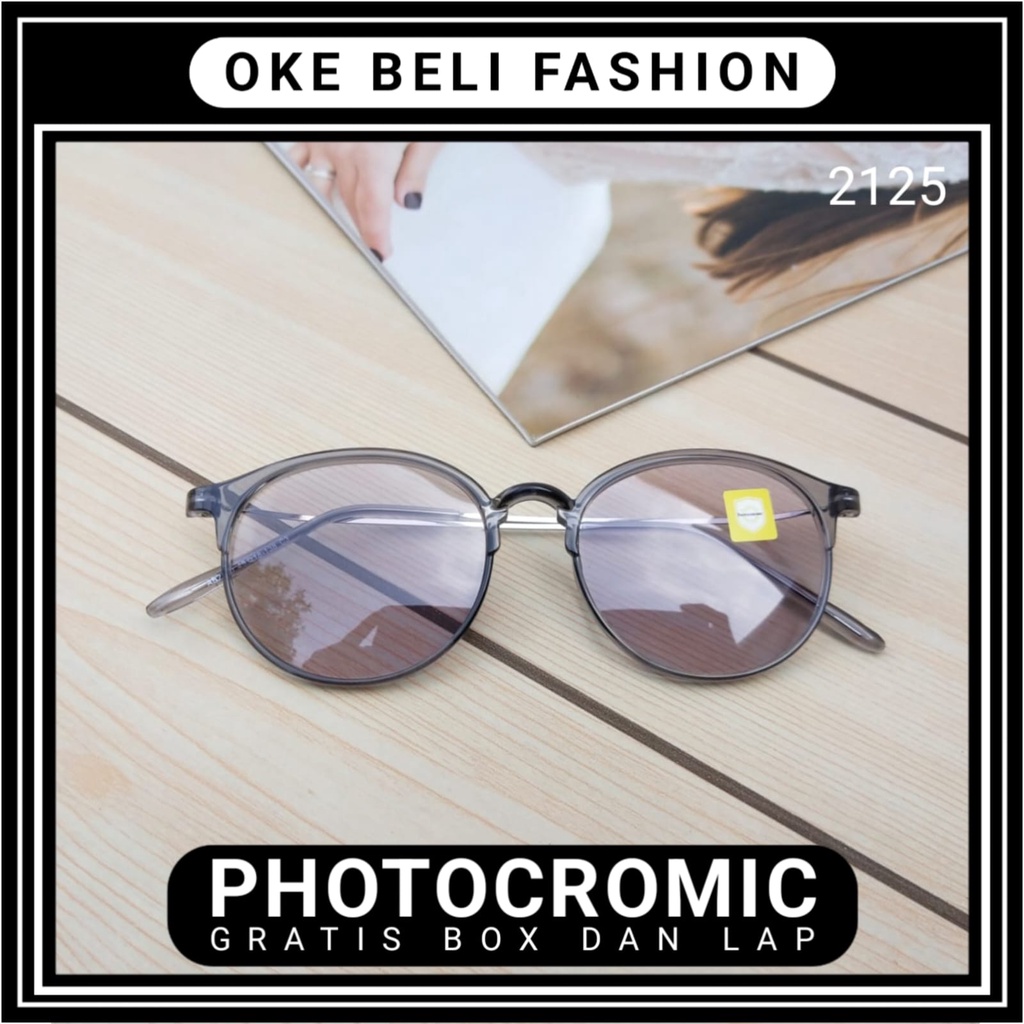 NEW KACAMATA PHOTOCROMIC PRIA WANITA TERMURAH REAL PICT BERUBAH WARNA