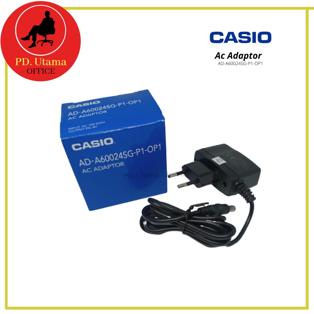 

Adaptor Kalkulator Casio - Adaptor Casio Calculator AD-A60024SG-P1-OP1