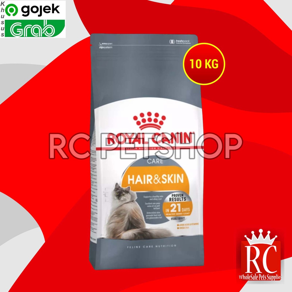 [GOSEND] Cat Food / Makanan Kucing Royal Canin Hair &amp; Skin 10 Kg