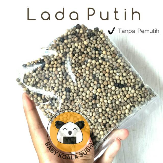 LADA PUTIH Butir &amp; Bubuk 50 g | Merica Murni Asli Tanpa Pemutih