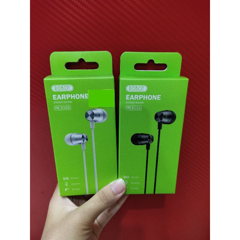 Headset Robot RE101S Stereo Sound EXTRA BASS ( With Microphone )