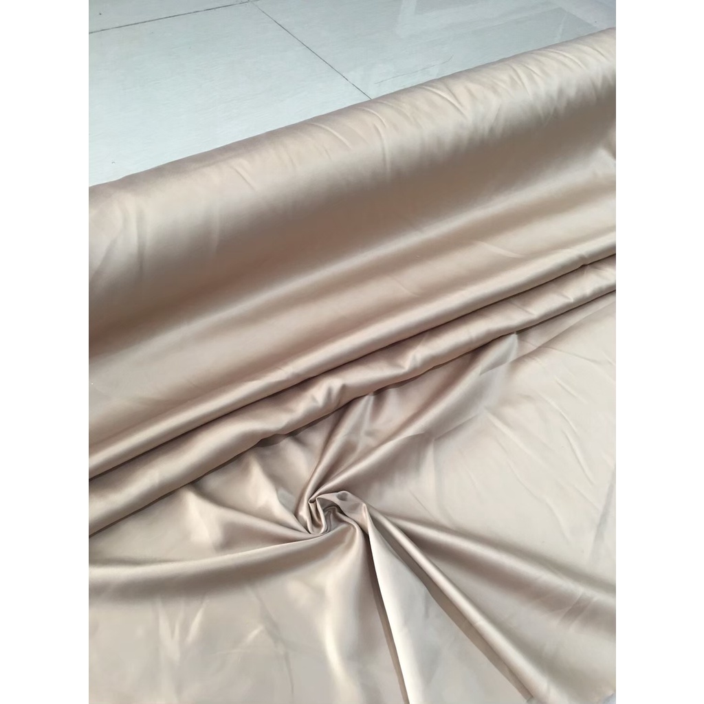 Kain Satin Velvet Premium Warna Coklat Susu Coksu Bahan Seragaman Bahan Furing Bisa untuk Background Backdrop Foto Produk