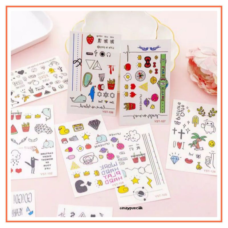 

Sticker Tato Motif Anak Lucu
