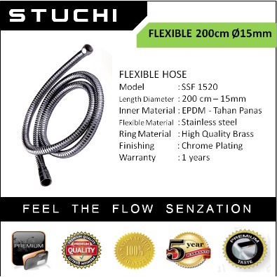 Selang Shower / Flexible Shower Stuchi uk. 2 m (15 mm)