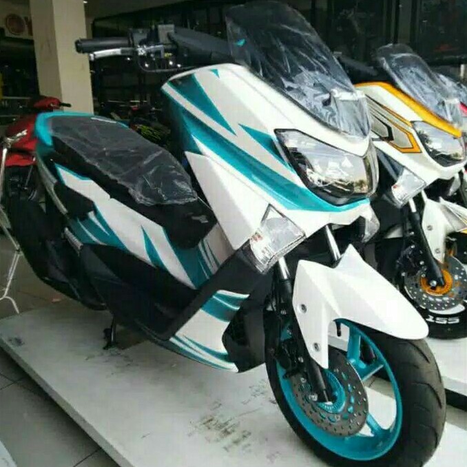 Decal Nmax White List Biru tosca