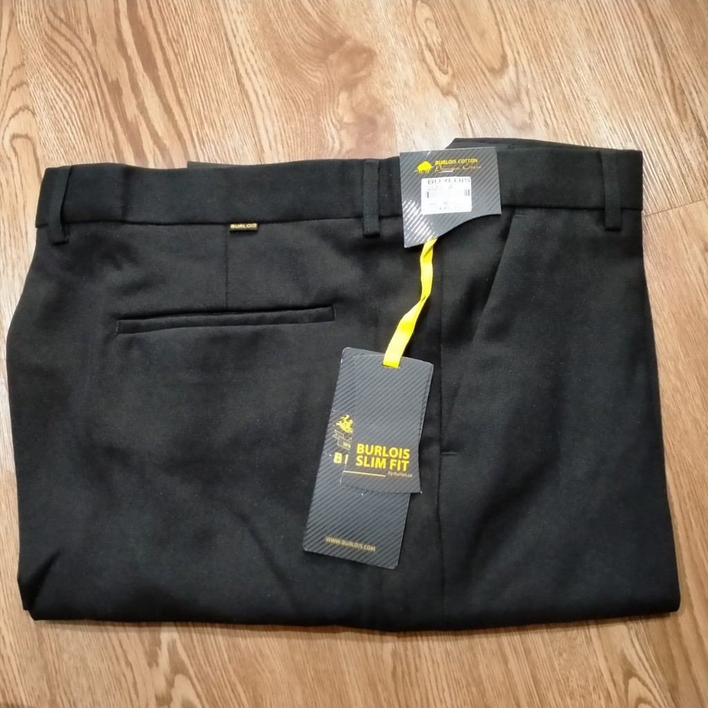 celana kantor / celana formal burlois warna hitam