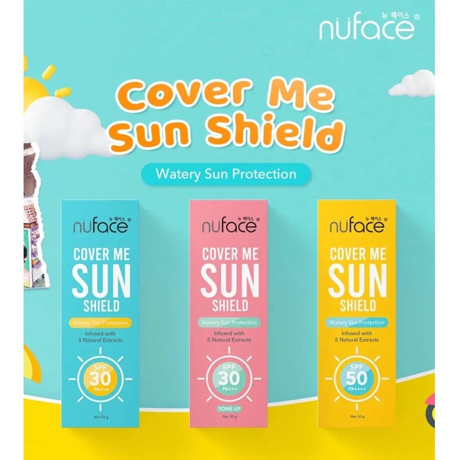 NUFACE Cover Me Sun Shield spf 30 / spf 50/ spf 30+Tone Up PA+++ 50 Gr